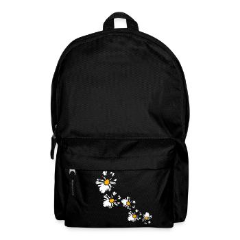 Beaucoup de jolies fleurs motif décoratif coloré belle - Sac à dos - noir - Devant
