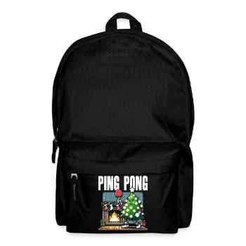 Tischtennis Weihnachtsbaum Kostüm Tannenbaum - Rucksack - Schwarz - Vorne
