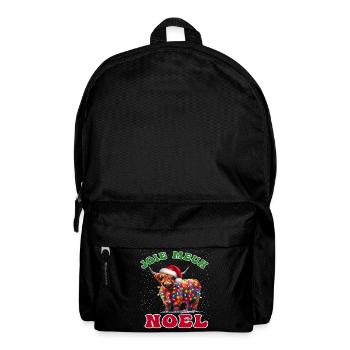 Joie Meuh Noël Cadeau Humoristique Vache Noël - Sac à dos - noir - Devant