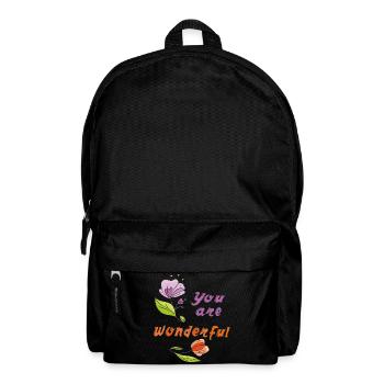 you are wonderful - Rucksack - Schwarz - Vorne