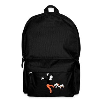 Dog Bites Man Foot Pain Attack - Backpack - black - Front