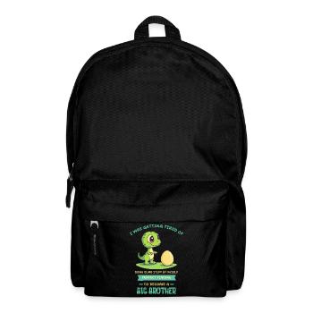 Grumpy Fussy Bold Text Logo - Backpack - black - Front