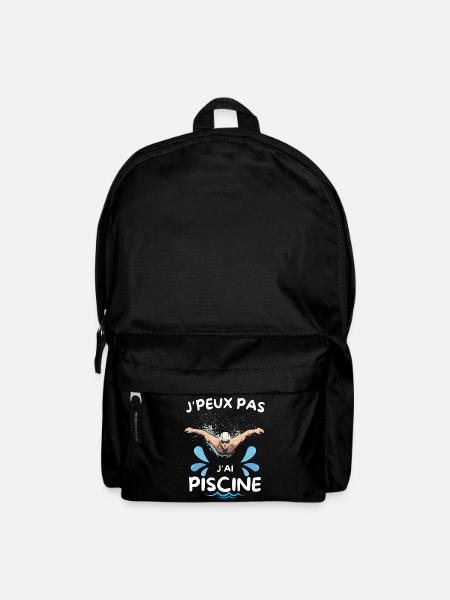 J'y peux pas, j'ai piscine - Sac à dos - noir