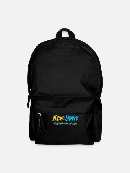 New York Graffiti City Nights - Backpack - black