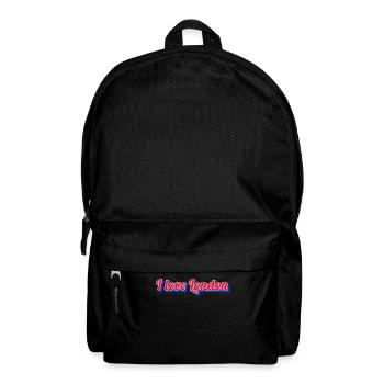 I Love London Script - Rucksack - Schwarz - Vorne
