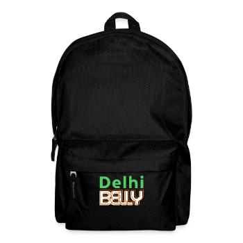 Delhi Belly Neon-Logo T-Shirt - Rucksack - Schwarz - Vorne