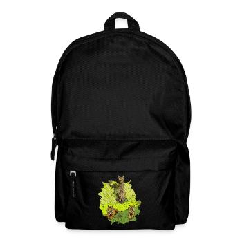 Wächter des Dschungels – Tiger & Uraltes Idol - Rucksack - Schwarz - Vorne