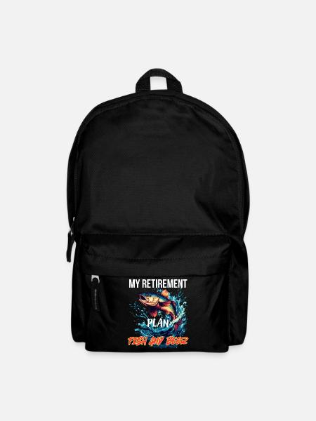 My Retirement Plan: Fish and Beer - Backpack - black