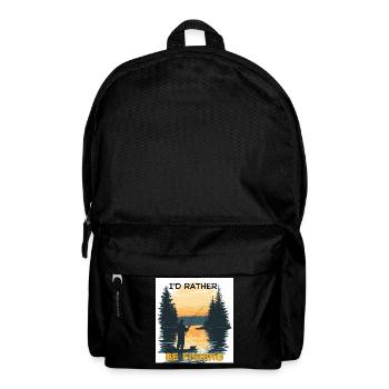 I'D RATHER BE FISHING SUNSET - Backpack - black - Front