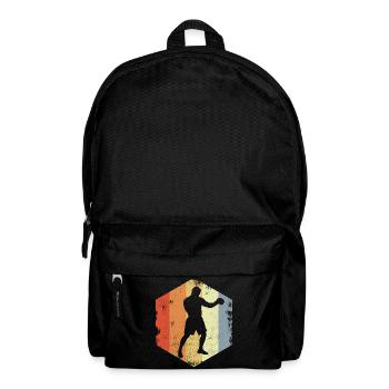 Vintage Boxer Drawing - Backpack - black - Front
