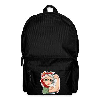 Powerfrau RosieStil Cartoon - Rucksack - Schwarz - Vorne