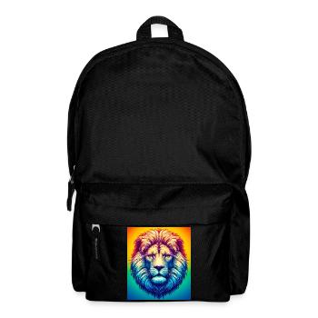 lion - Backpack - black - Front