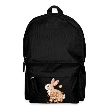 Liebhaber von Kaninchen - Rucksack - Schwarz - Vorne