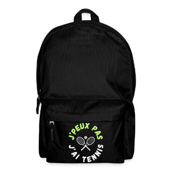 Tennis Design - Backpack - black - Front