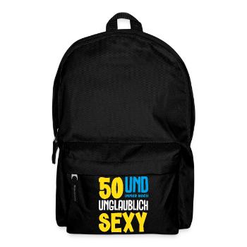 Lustiges 50. Geburtstag Geburtstagsshirt Geschenk - Rucksack - Schwarz - Vorne