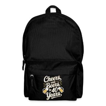 Cheers to 40 Years Beer Celebration - Backpack - black - Front