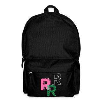Letter R - Backpack - black - Front
