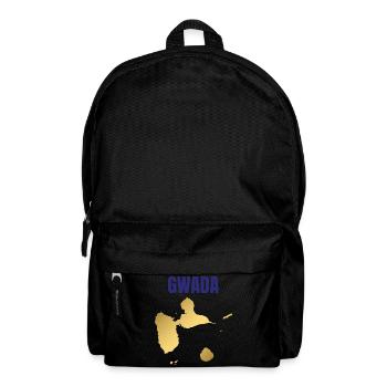 GWADA Golden Map Westindische Inseln T-Shirt - Rucksack - Schwarz - Vorne