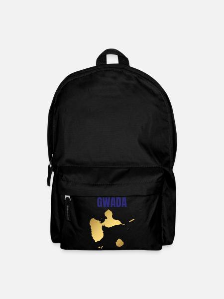 T-shirt GWADA carte dorée Antilles - Sac à dos - noir