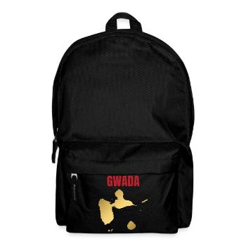 GWADA Golden Map Westindische Inseln T-Shirt - Rucksack - Schwarz - Vorne