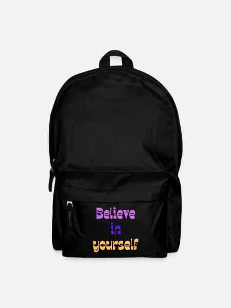Croyez en vous Rétro Dégradé - Sac à dos - noir