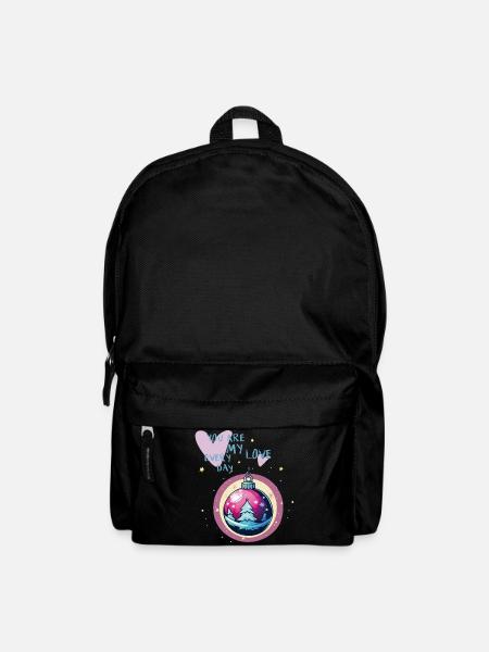 Weihnachtskugel Liebe  - Rucksack - Schwarz