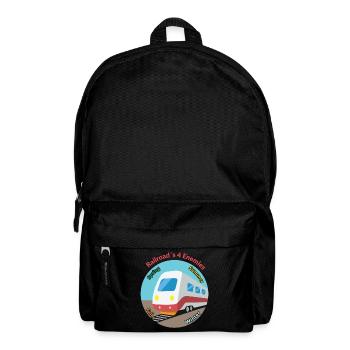 Four Seasons Train Motif, Always Unpunctual - Backpack - black - Front