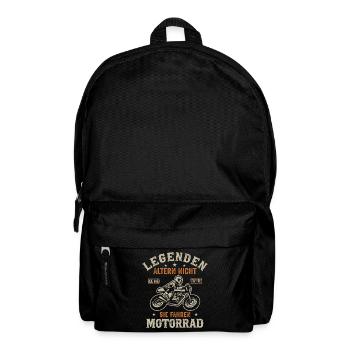 Moto Motard Motard Retraité Légende - Sac à dos - noir - Devant