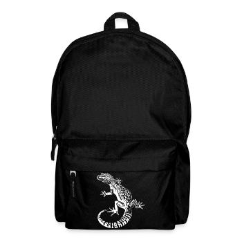 Gecko Leopardgecko Kontrast - Rucksack - Schwarz - Vorne