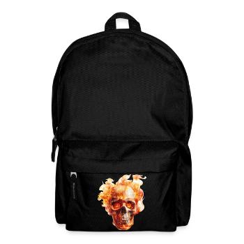 Skull Flames - Backpack - black - Front