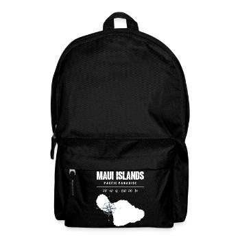 Conception de boussole de l’île de Maui avec coordonnées Vintage - Sac à dos - noir - Devant
