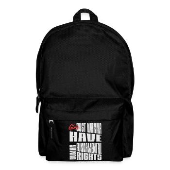 Fundamentale Frauenrechte Shirt - Rucksack - Schwarz - Vorne