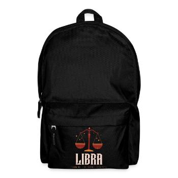 Waage - Rucksack - Schwarz - Vorne