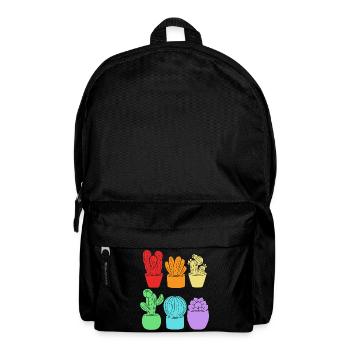 Cacti Plant Cactus - Backpack - black - Front