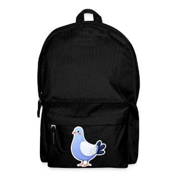 Blue Dove Aufkleber-Illustration - Rucksack - Schwarz - Vorne