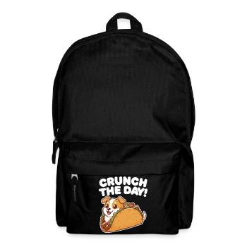 Crunch The Day: Taco Dog Design - Backpack - black - Front