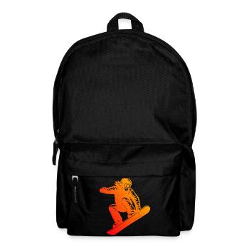 Conception simple et intemporelle du snowboard - Sac à dos - noir - Devant