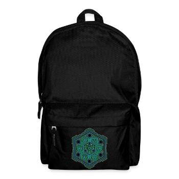 Festival Geometry Mandala Yoga Meditation Trance - Backpack - black - Front