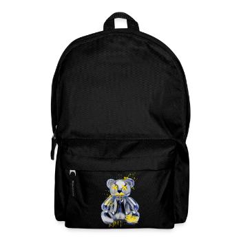Graffiti Bear Metal Neon Street Art - Backpack - black - Front