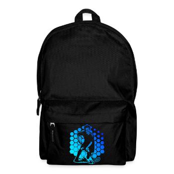 Floorball Fans aufgepasst schlichtes Statement - Rucksack - Schwarz - Vorne