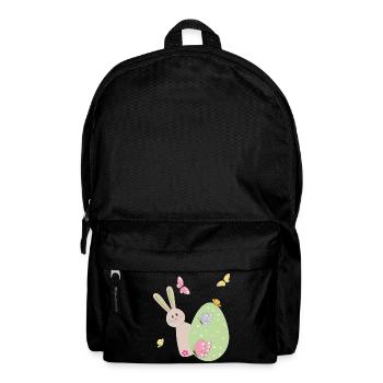 Lapin de Pâques avec des papillons - Sac à dos - noir - Devant