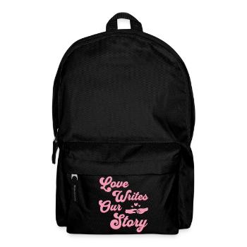 Love writes our story - Rucksack - Schwarz - Vorne