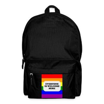 LGBT-Safe-Space-Regenbogenflagge - Rucksack - Schwarz - Vorne
