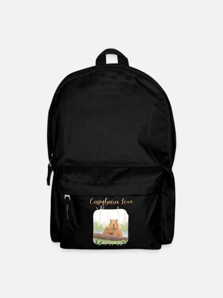 T-shirt design "Capybara Love" - Backpack - black