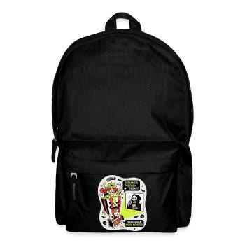 Popcorn Monster Therapy - Backpack - black - Front