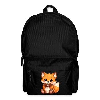 Kawaii Fox Heart Sign - Backpack - black - Front