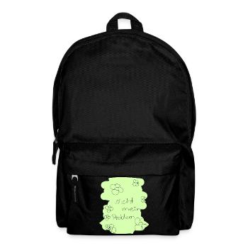 Nicht mein Problem - Rucksack - Schwarz - Vorne