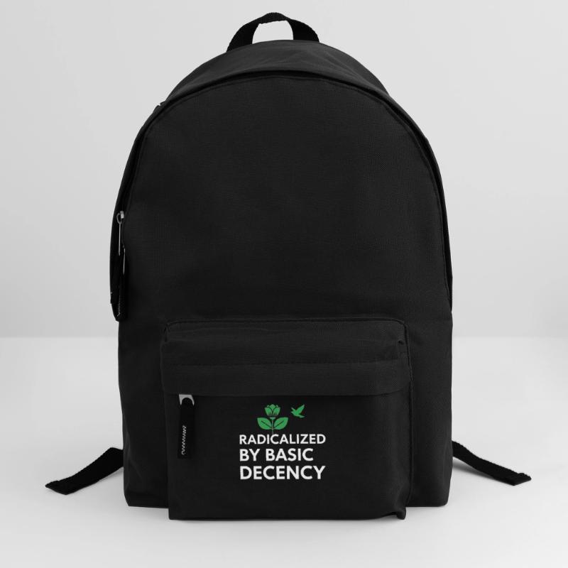 Radicalized By Basic Decency Statement shirt decal Rucksack