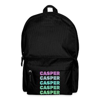 Casper als Name - Rucksack - Schwarz - Vorne