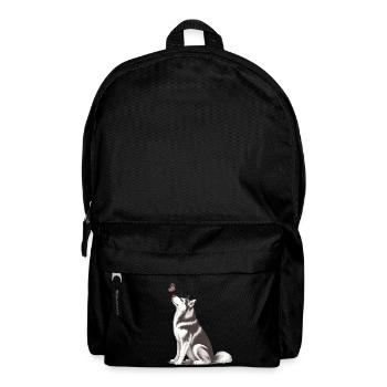 4. Siberian Husky Gift for Dog Owners - Backpack - black - Front